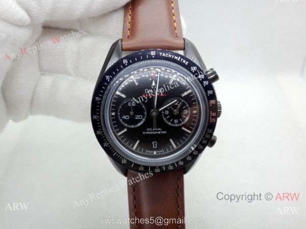 Japan Grade Omega Speedmaster Chrono PVD Case Watch / High Quality Replica Watches China 7