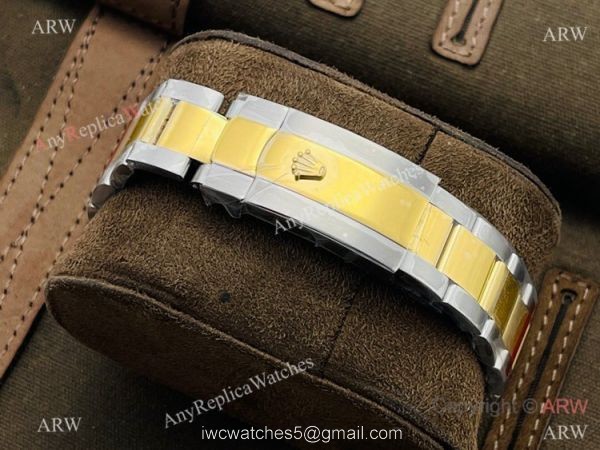 DR Factory Swiss Replica Rolex Sky-Dweller 42mm Watch Two Tone Black Dial 7