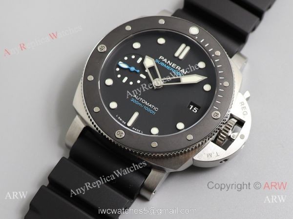 (VS)Panerai Submersible 42MM PAM00683 VS Factory Black Bezel Watch Medium Size 7