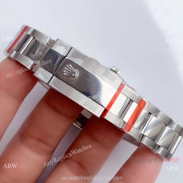 Swiss Copy Rolex Datejust 36mm SS Grey Dial Watch Rolex EW Factory 3235 316L Steel 7