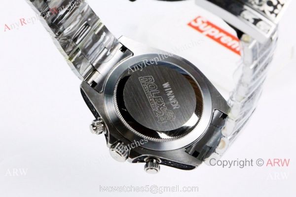 Copy Rolex Daytona Bamford SS White Dial Mens Watch Vintage Style 7