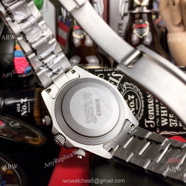 Rolex Blaken Replica Daytona Watches Blacksteel Blue&038;Red Dial 7