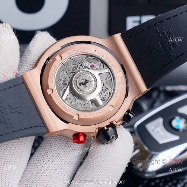 New Replica Hublot Classic Fusion Ferrari GT Chronograph Watch Rose Gold 7