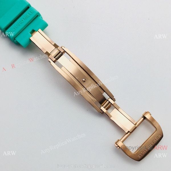 VS Factory Richard Mille AAA RM 07-03 Marshmallow BonBon Watch Green Rubber Strap 7