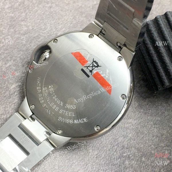 Replica Cartier Ballon Bleu De 33mm Ss Silver Dial Watch V6 Factory Swiss Quartz 7