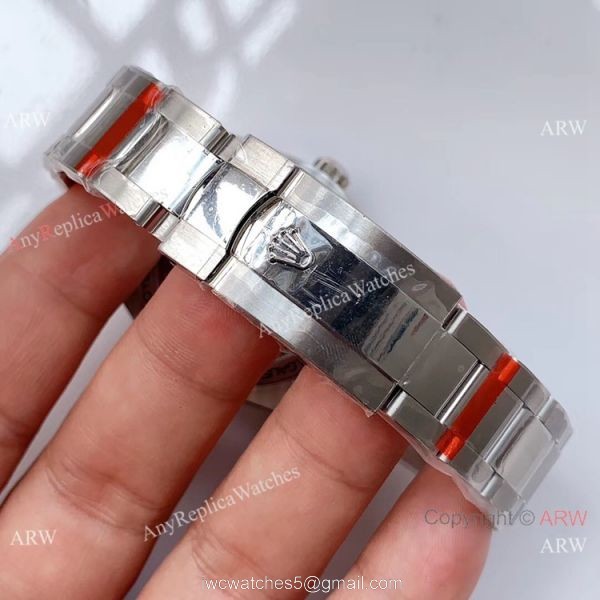 Noob Factory ETA2836 Rolex Milgauss Blue Replica Watch Stainless Steel Case 7