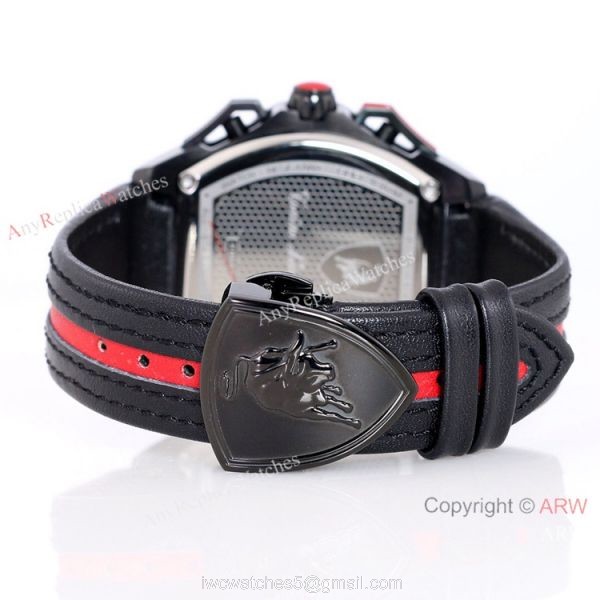 Copy Lamborghini Spyder 9004 Chronograph Men Watch All Black 7