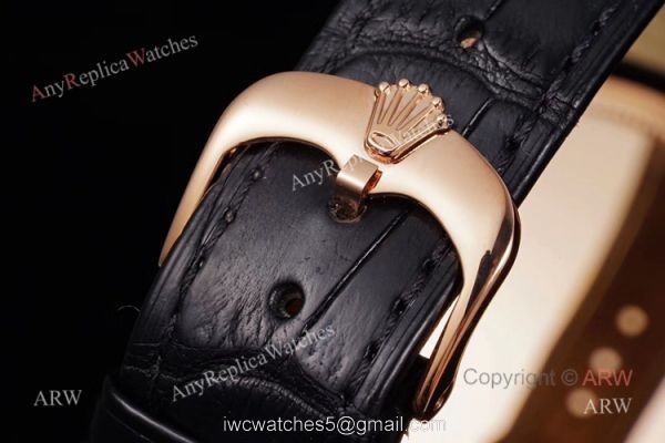 GM Factory Swiss Replica Rolex Cellini Date Rose Gold Automatic Watch 7