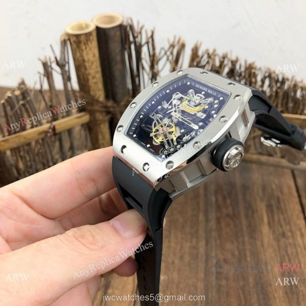 New Copy Richard Mille RM38-01 Gray Rubber Men Watches 7