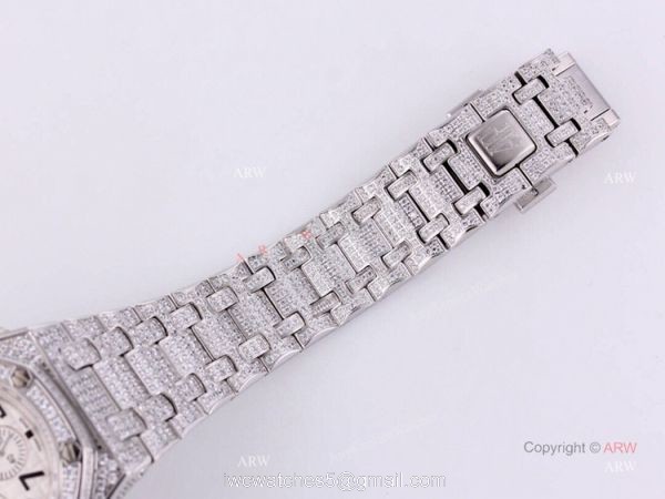High Quality Audemars Piguet Ice Royal Oak Blue Dial Replica Watches 7