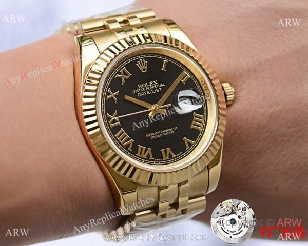 NEW UPGRADED Rolex Datejust 2 Yellow Gold Jubilee Watch AAA Replica 7