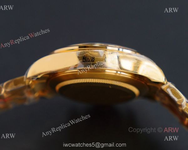 JH Factory Replica Rolex Tiger Eye Rose Gold Rolex Daytona 116588 TBR Diamond Watch 7