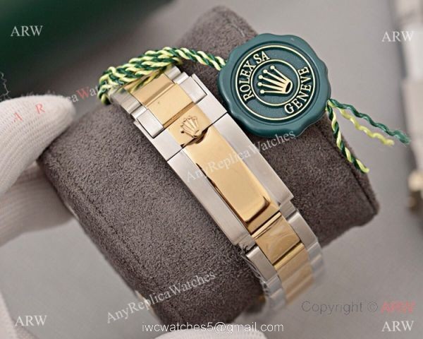 Copy Rolex Cosmograph Daytona 40 Watch Brown Dial with Diamond Markers 7