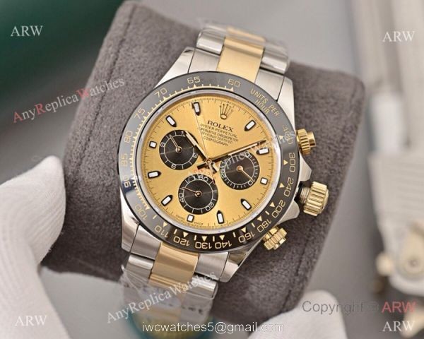Rolex Cosmograph Daytona 2 Tone Black Ceramic Watch 40mm 7
