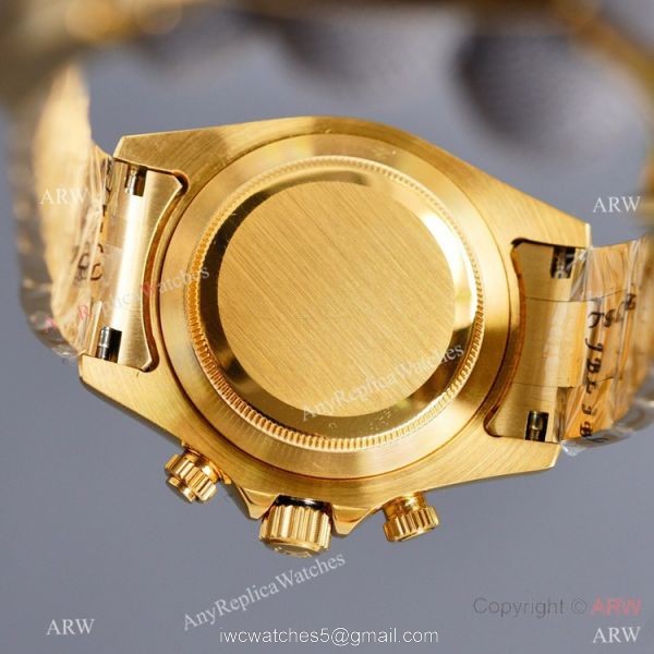 Swiss Quality Daytona Rolex Copy Watch Ceramic Bezel Yellow Gold 40mm 7
