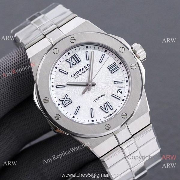 Swiss Replica Chopard Alpine Eagle chopard 298600 Watch 41mm White Dial Stainless Steel 7