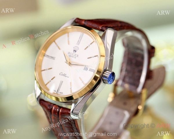 New Replica Rolex Geneve Cellini Men Watch White Dial Black Dial 7