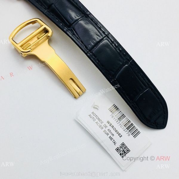 (GZF) 1:1 Copy Rotonde De Cartier Gold Chronograph Watches 40mm 7