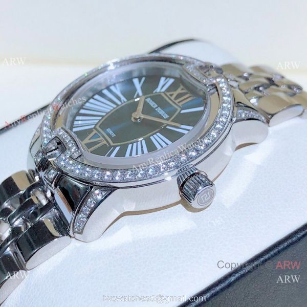 Copy Roger Dubuis Velvet Lady Watches Stainless Steel Blue Dial 7