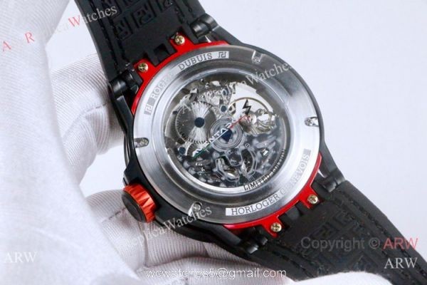 AAA Replica Roger Dubuis Excalibur Aventador S Black and Red Watches 46mm 7