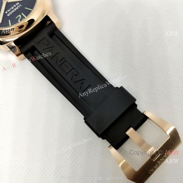 Officine Panerai Luminor Marina Rose Gold Fake Panerai Watch 44mm PAM00111 7
