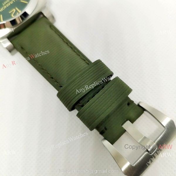 Replica Officine Luminor GMT 44MM Watch Stainless Steel Dark green Dial 7