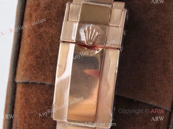 VR Factory Max Version Rolex GMT Root Beer Real 18k Rose Gold Swiss Replica Watch 7