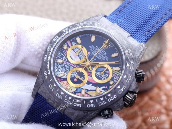 JH Factory New Carbon Fiber Rolex Daytona Swiss 7750 Automatic Replica Watches 7