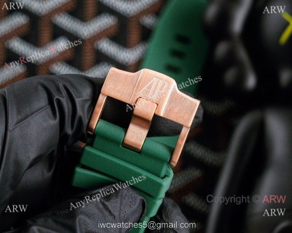 Fake Audemars Piguet Royal Oak Offshore Chrono Watches Rose Gold and Blue 7