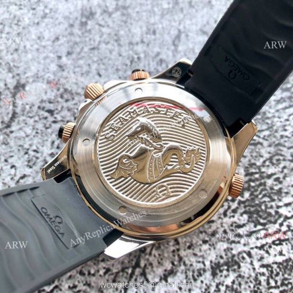 Omega Seamaster 300M Chronograph 2-Tone Rose Gold Omega Clone Watch 7