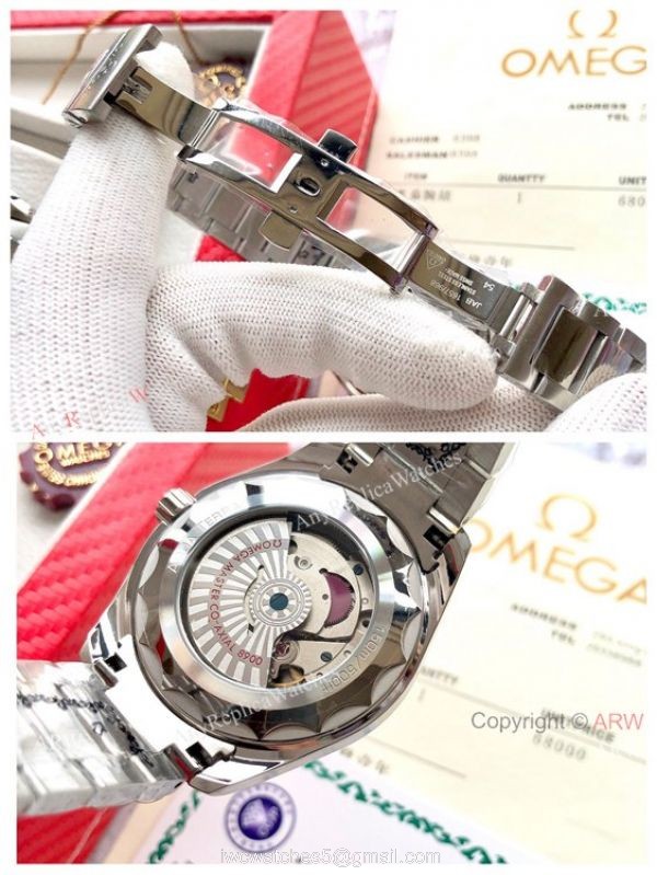 High Quality Omega Seamaster Aqua Terra Copy Watches Stainless Steel Gray Dial 7