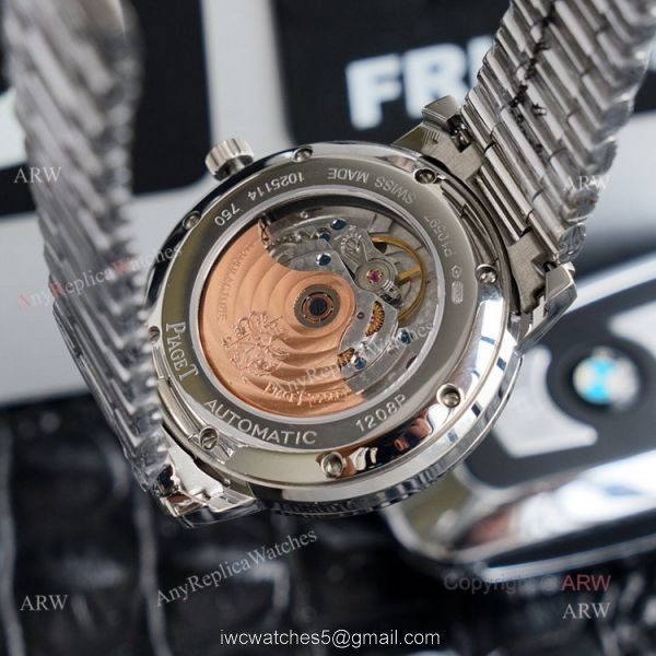 New Piaget Altiplano Two Time Zone Stainless Steel Replica Watch 41mm 7