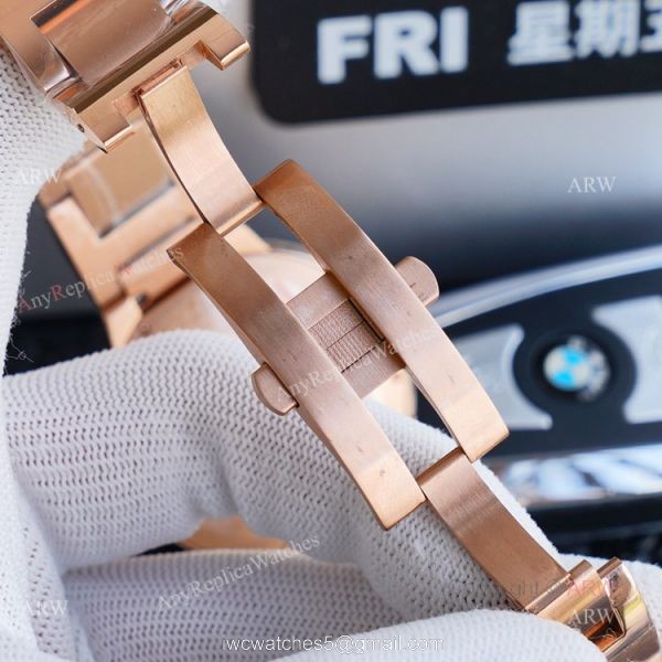 1:1 Copy Rose Gold Cartier Ballon Bleu Replica Full Diamond Watch 42mm 7