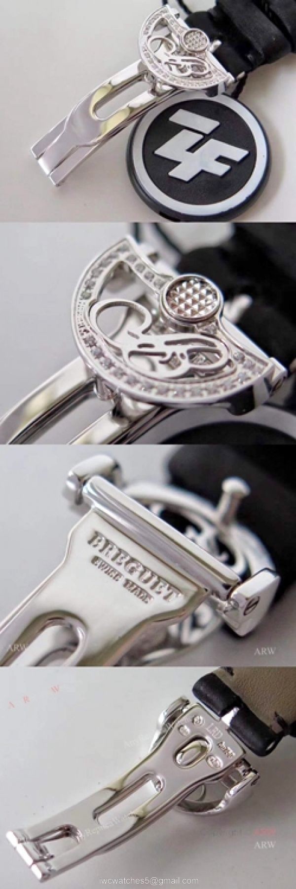 Replica Breguet Ladies Reine De Naples Diamond Watch With White Mop Dial 7
