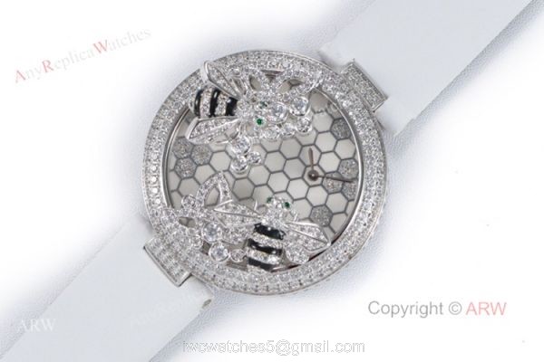 Swiss Replica Cartier Le Cirque Animalier De Cartier With Bees Decor Diamond Watch 7