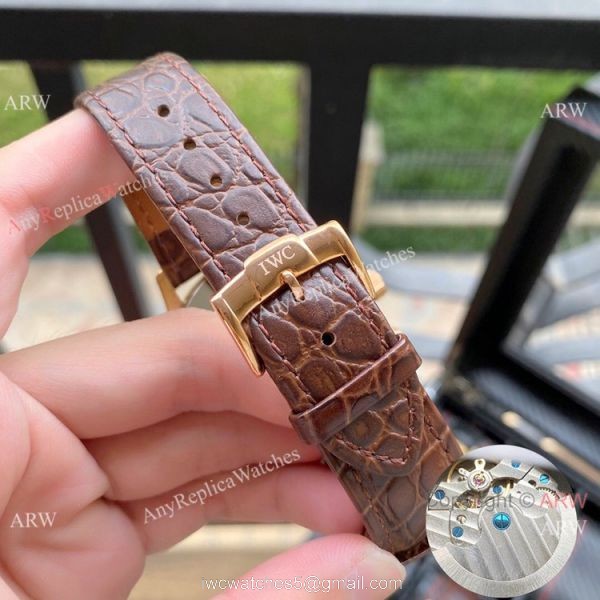 Wholesale Copy IWC Portuguese Moonphase Rose Gold Watches 7