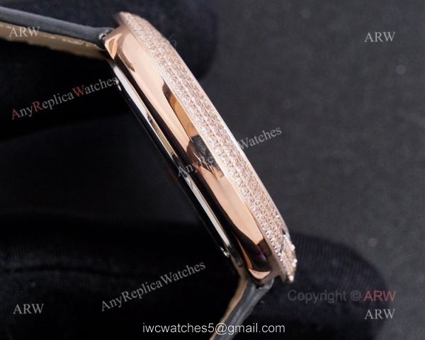 Swiss Copy Cartier Panther Rose Gold Diamond Watch For Men 7