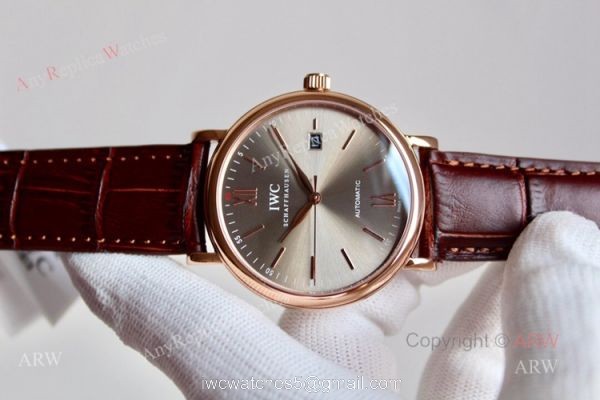 High Quality Replica Rose Gold IWC Portofino Automatic Watch For Men 7