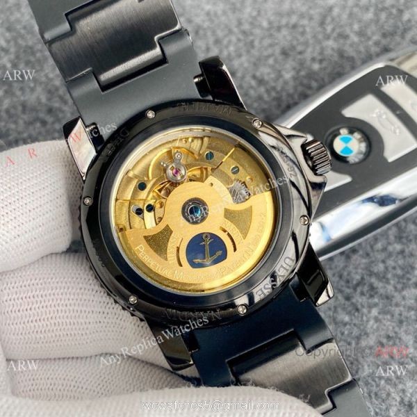 Best Replica Ulysse Nardin Diamond Watch Extra Large Face Mens Watches 7