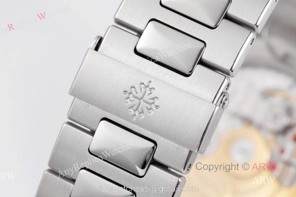 (PPF) V4 Version Best Replica Patek Philippe Diamond Watch With White Dial Diamond Markers 7