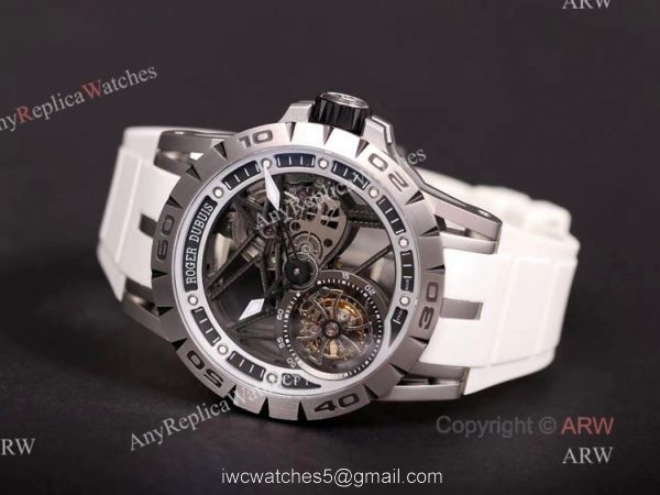 Swiss Copy Roger Dubuis Excalibur Spider Single Flying Tourbillon Watch 45mm 7