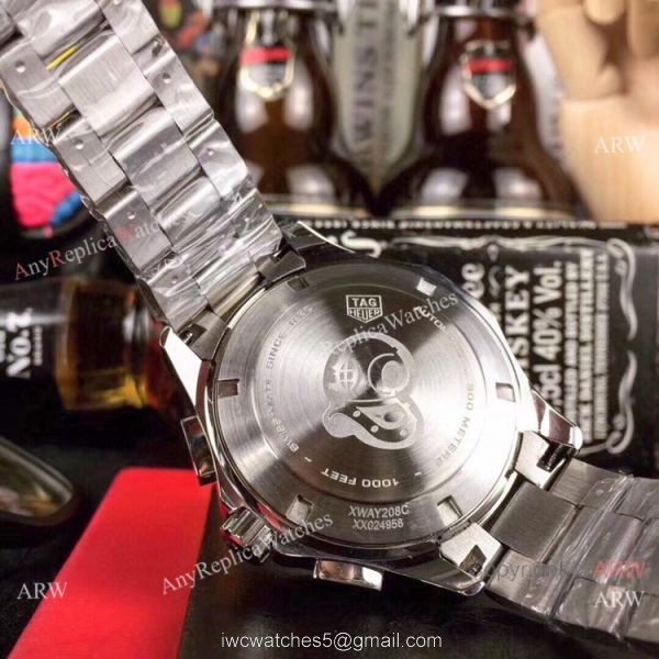 Tag Heuer Aquaracer Calibre 16 Chronograph Watches Ss Gray Face 7