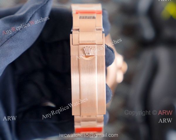 2020 New! Rolex Submariner Andrea Pirlo Rose Gold Skeleton Watch 7