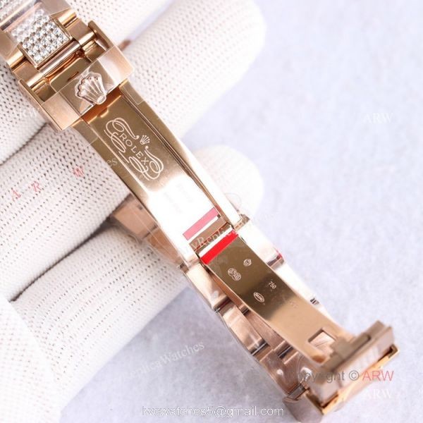 Best Replica Rolex Rose Gold Rainbow Daytona Swiss 7750 Automatic Watch For Men 7