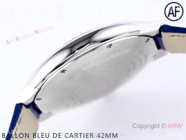 AF Swiss Grade Copy Cartier Ballon Bleu Watch 42mm Blue Dial 7