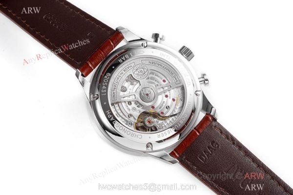 New! Swiss Copy IWC Schaffhausen Portugieser Watch White Chronograph Dial 7
