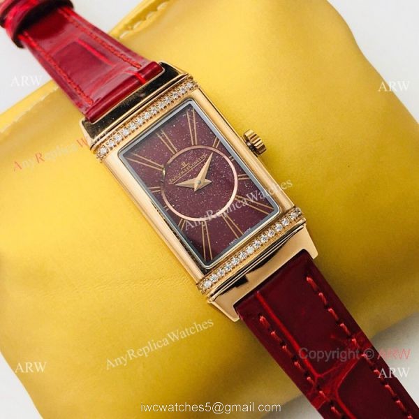 Swiss Copy Jaeger-LeCoultre Reverso One Duetto Rose Gold Diamond Watch Lady 20mm 7