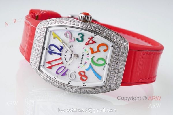 High Quality Replica Franck Muller Vanguard Color Dreams Women Watch With Diamonds 7