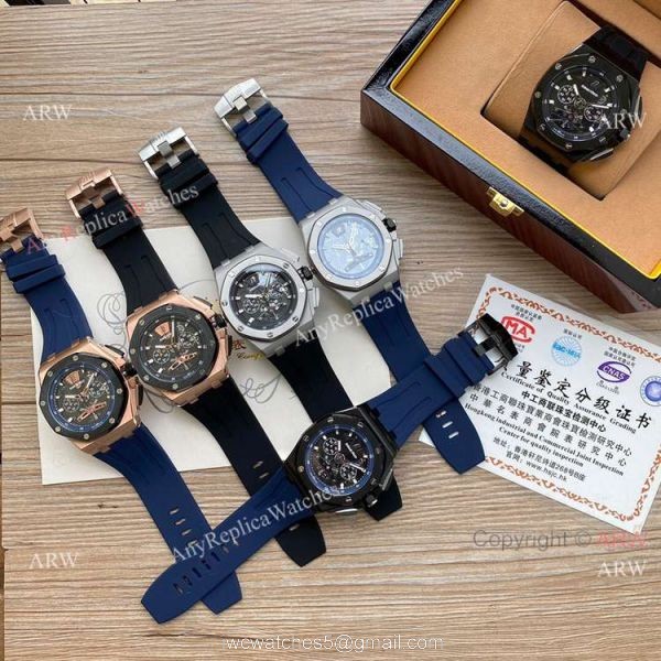 AAA Quality Audemars Piguet Royal Oak Skeleton Chronograph Watches 7