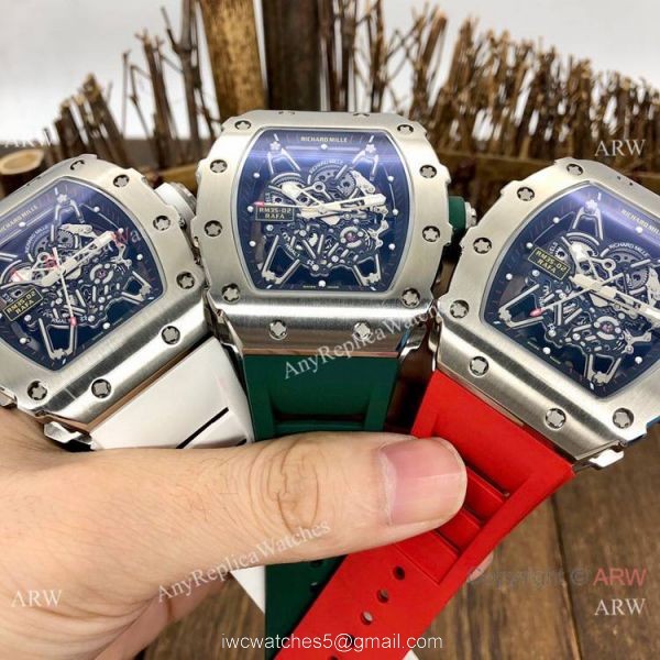 Best Quality Replica RM35-02 Rafael Nadal Mens Watches SS Orange Rubber 7